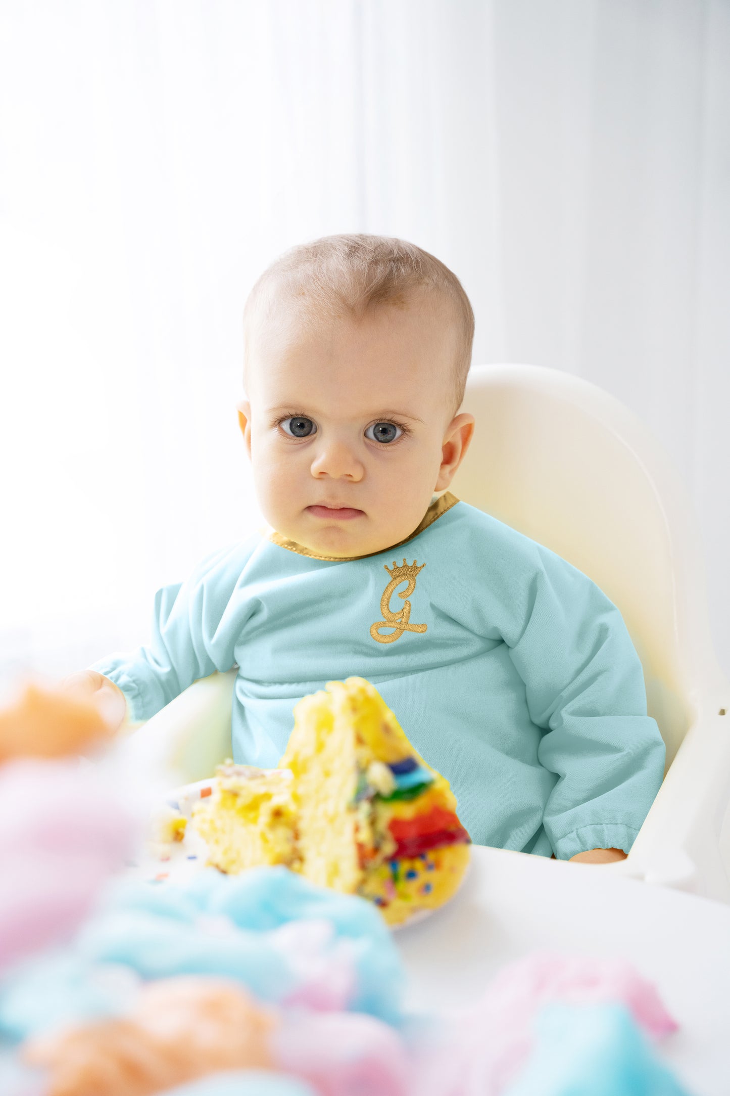 Cotton Candy Blue Bib